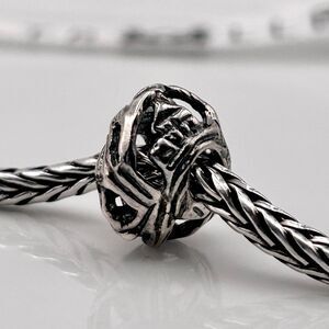 TROLLBEADS Wilderness Silver Bead LAA 925S NEW w Tags! Forest Cabin